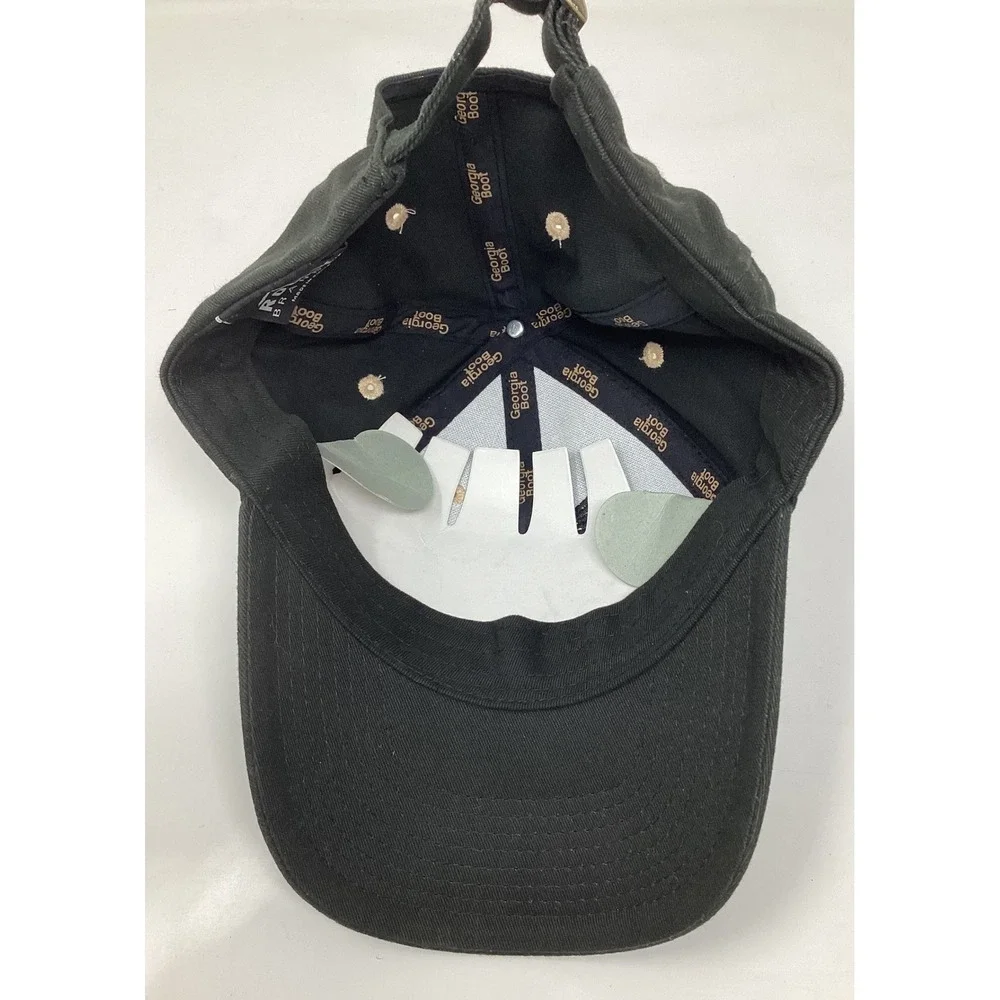 Georgia Boot Eagle Embroidered Black Baseball Cap Rocky Brands Adjustable Strap